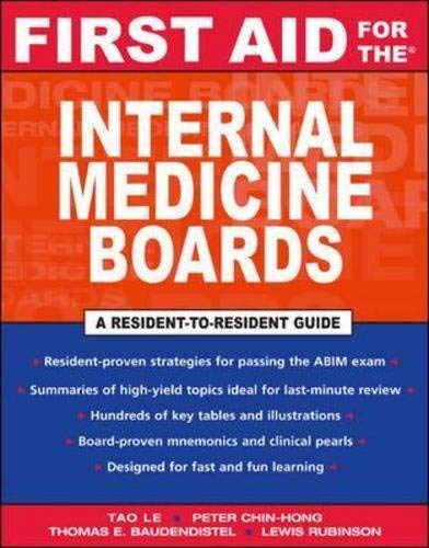 First Aid for the Internal Medicine Boards 4e